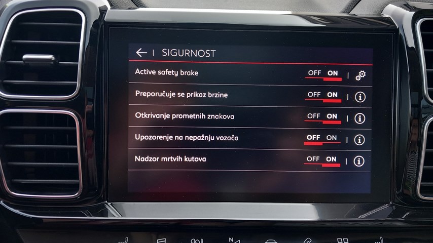 RABLJENO VOZILO CITROEN C5 AIRCROSS 1,2 PURETECH Mehanički mjenjač BENZIN 65740