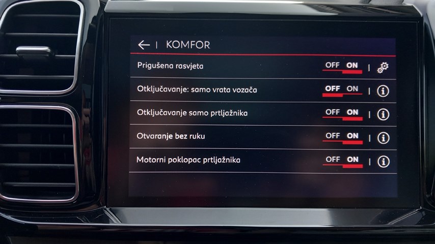 RABLJENO VOZILO CITROEN C5 AIRCROSS 1,2 PURETECH Mehanički mjenjač BENZIN 65740