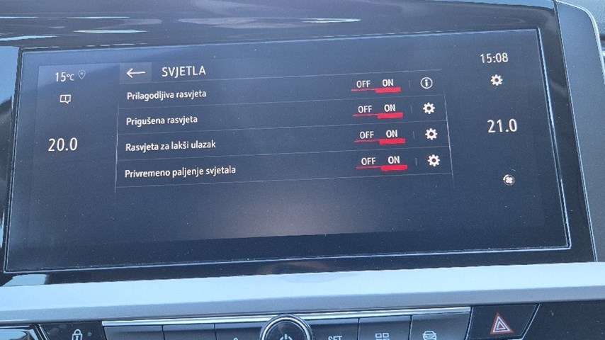 RABLJENO VOZILO OPEL GRANDLAND GS F 1,2 XHT E-DCT MHEV AT Automatski mjenjač BENZIN 67227